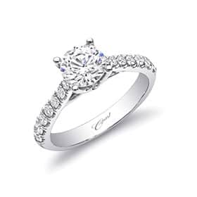 Coast Diamond Engagement Ring in 14k White Gold LC5355