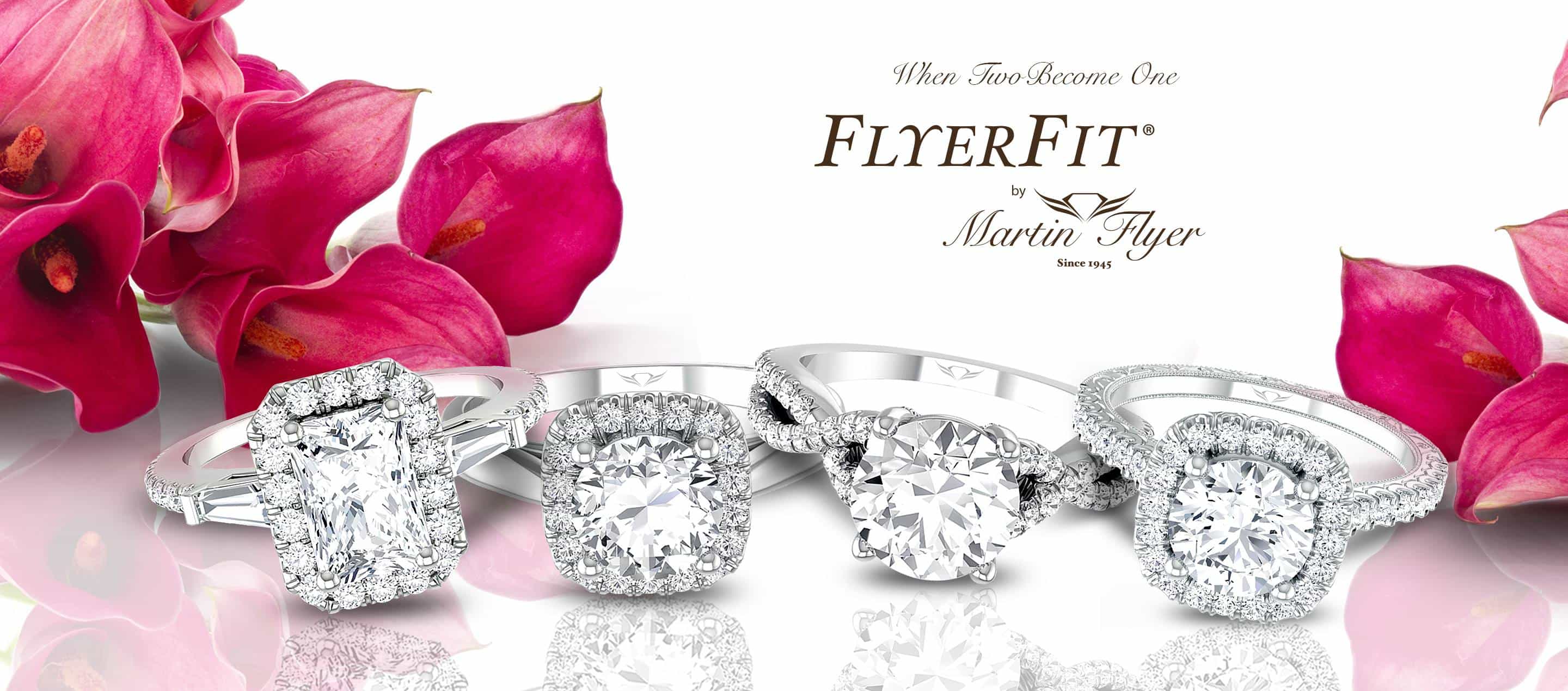 Martin Flyer Bridal Rings